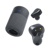 Bluetooth speaker with earbuds